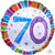 Radiant Birthday 70 18″ Balloon