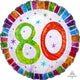 Radiant Birthday 80 18″ Balloon