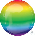 Anagram Mylar & Foil Rainbow 16″ Orbz Balloon
