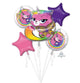 Arco Iris Mariposa Unicornio Gatito Ramo de Globos