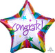 Rainbow Congrats! Star 18″ Balloon
