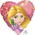 Anagram Mylar & Foil Rapunzel Heart 18″ Foil Balloon