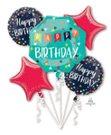 Anagram Mylar & Foil Reason to Celebrate Balloon Bouquet