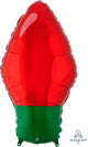 Red Christmas Light Bulb 22″ Balloon