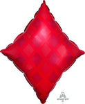 Anagram Mylar & Foil Red Diamond 24" Mylar Foil Balloon
