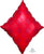 Anagram Mylar & Foil Red Diamond 24" Mylar Foil Balloon