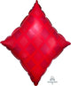 Red Diamond 24" Mylar Foil Balloon