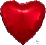 Anagram Mylar & Foil Red Metallic Heart 18″ Mylar Balloon