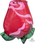 Anagram Mylar & Foil Red Rose Bud 22" Mylar Foil Balloon