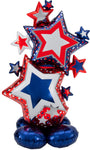 Anagram Mylar & Foil Red White Blue Patriotic Stars Airloonz Balloon