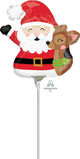 Santa And Reindeer 10″ Airfill Balloon