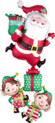 Santa Christmas Elves 63″ Balloon