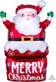 Santa in Chimney 30″ Balloon