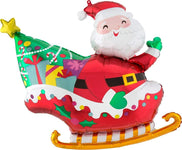 Anagram Mylar & Foil Santa's Sleigh Christmas 30″ Balloon