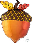 Anagram Mylar & Foil Satin Infused Fall Acorn 18″ Balloon