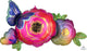 Satin Infused Flowers & Butterfly 37″ Foil Balloon