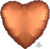 Anagram Mylar & Foil Satin Luxe™ Amber Heart 18″ Balloon