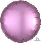 Anagram Mylar & Foil Satin Luxe Flamingo Round 18″ Balloon