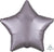 Anagram Mylar & Foil Satin Luxe Greige Star 18″ Balloon