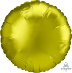 Anagram Mylar & Foil Satin Luxe™ Lemon Circle 18″ Balloon