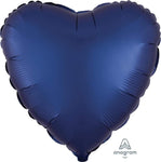 Globo Satin Luxe Corazón Azul Marino 18″