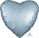 Globo Satin Luxe Pastel Blue Heart 18″