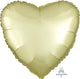 Globo Satin Luxe Pastel Yellow Heart 18″