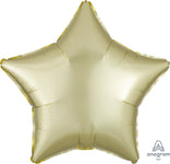 Anagram Mylar & Foil Satin Luxe Pastel Yellow Star 18″ Balloon