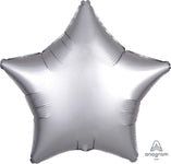 Satin Luxe™ Platinum Star 18″ Balloon