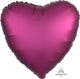 Pomegranate Satin Luxe Heart 18″ Balloon