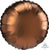 Anagram Mylar & Foil Satin Luxe Round Cocoa 18″ Balloon