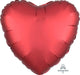 Satin Luxe™ Sangria Heart 18″ Balloon