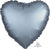 Anagram Mylar & Foil Satin Luxe Steel Blue Heart 18″ Balloon