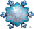Anagram Mylar & Foil Satin Snowflake 27" Mylar Foil Balloon