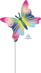 Anagram Mylar & Foil Satin Watercolor Butterfly 11″ Mini Shape Balloon