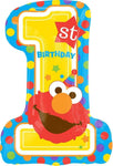 Anagram Mylar & Foil Sesame Street 1st Birthday 28" Mylar Foil Balloon