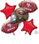 SF 49ers Football Helmet Balloon Bouquet