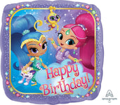 Anagram Mylar & Foil Shimmer and Shine Happy Birthday Balloon