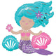 Shimmering Mermaid Air-Filled Sitter Balloon