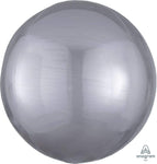 Anagram Mylar & Foil Silver 16″ Orbz Balloon