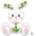 Anagram Mylar & Foil Sitting Easter Bunny 20″ Balloon