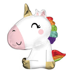 Anagram Mylar & Foil Sitting Unicorn  29″ Balloons ( count)