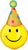 Smiley Emoji with Party Hat 39" Balloon