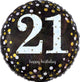 Sparkling Birthday 21 Holographic 18″ Balloon