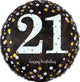 Sparkling Birthday 21 Holographic 18″ Balloon