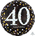 Sparkling Birthday 40 Balloon
