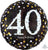 40 Years Old Sparkling Birthday 18" Balloon