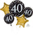 40 Years Old Sparkling Birthday Balloon Bouquet