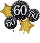 Sparkling Birthday 60 Balloon Bouquet