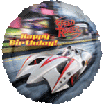 Anagram Mylar & Foil Speed Racer Birthday 18″ Balloon